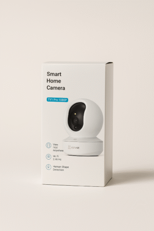 20250906_1753_Minimalist Camera Display_remix_01k4fmqdj3emy9vnz6fq876gb7 EZVIZ كاميرا هيكفيجن CS-TY1-4MP ذكية بخاصية واي فاي وخاصية الميل، 4 ميجابيكسل